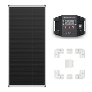 alrska 200 watt solar panel kit + 7pcs solar panel abs bracket+30a mppt solar charge controller