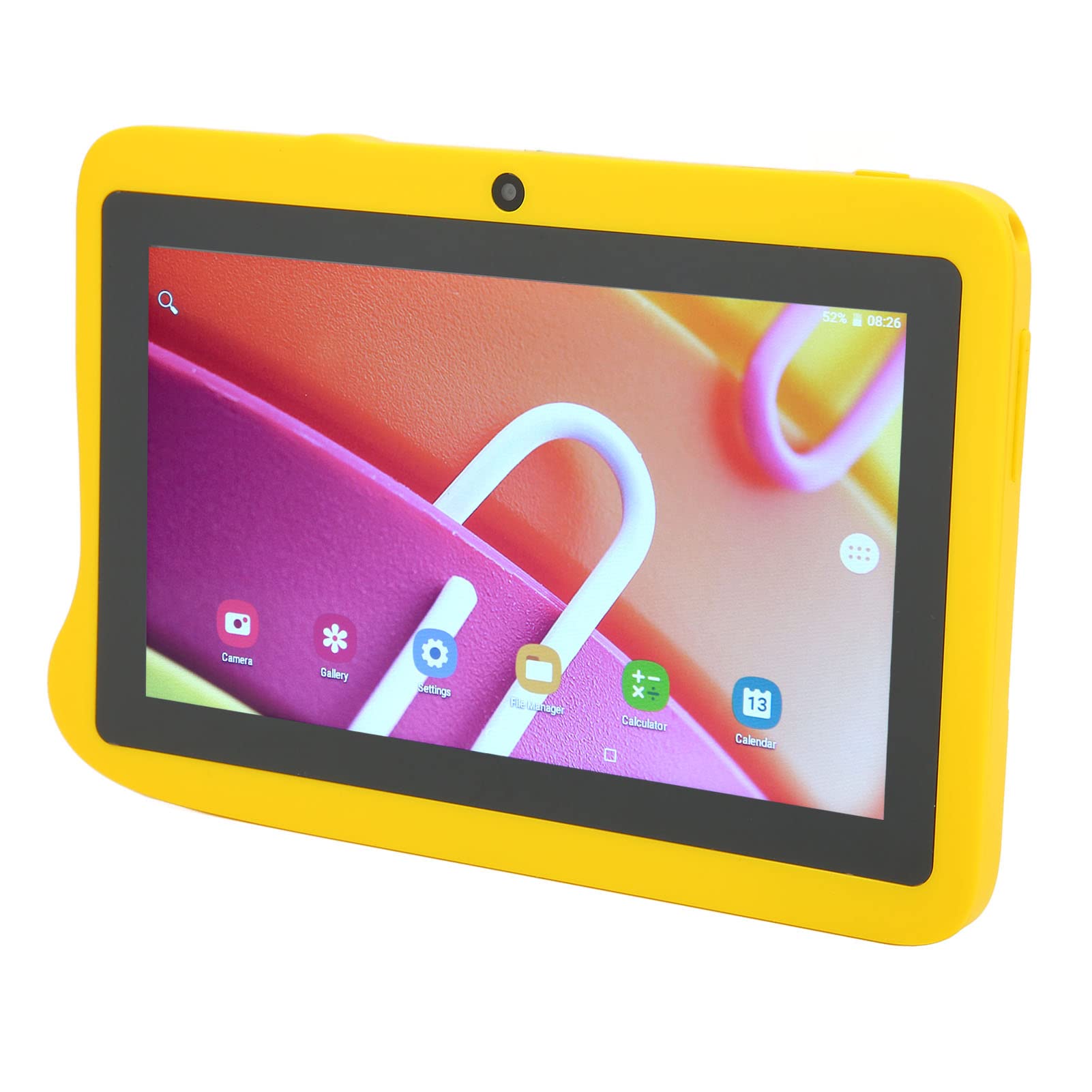 Kids Tablet, 5000mAh HD Capacity US Plug 100-240V Tablet for 10.0 for Photography (Yellow)