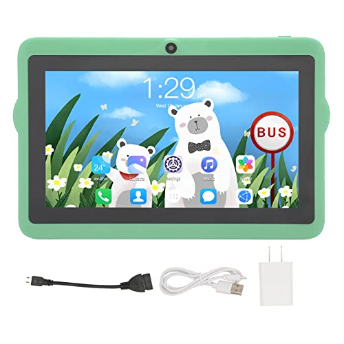 Toddler Tablet, for Android10 Kids Tablet 5G WiFi Dual Band Single Speaker 2GB 32GB 100240V with Baby Stand (US Plug)