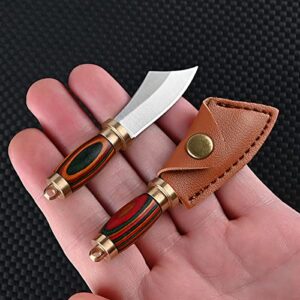 NBGDY Mini Knife Keychain, Small Pocket Knife,EDC Package Opener  Box Cutter Knife set. 2-piece set (KPQ-1030)