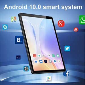 DUODUOGO Andorid Tablet 10 inch, Tablets with SIM Soft Card 4GB RAM 128GB ROM Storage,13MP Double Camera,8000mAh,FM, GPS WiFi Tablet