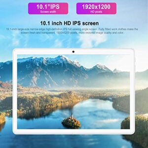 DUODUOGO Android 10 Tablet SIM 4G LTE Dual SIM+ 5G WiFi Cellular GMS Tablets, Quad-Core 4GB RAM 64GB ROM, SD-128GB,Storage Quad-Core Processor,13MP Camera,Bluetooth, 4G Wi-Fi, GPS,HD 10.1 Inch Tablet