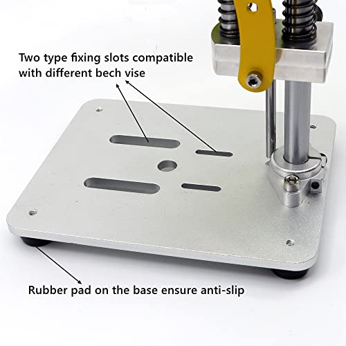 NovelLife Mini Drill Press Precision Benchtop Drilling Machine Elecric Portable Table Driller CNC 795 Motor B10 Chuck Metal Wooden DIY Jewelry Making Crafts Tool