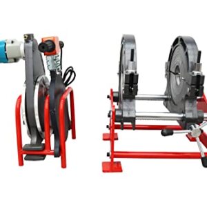 INTSUPERMAI Pipe Fusion Welder 2 Clamps Pipe Welding Machine PP PE PB PVDF Butt Fusion Welding Machine Tube Butt Fusion Equipment Manual Type 110V 3.54-9.84"(90-250mm)