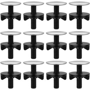 12 pcs sink hole cover stainless steel faucet hole cover kitchen blanking metal plug sink caps for top holes kitchen bathroom sink accessories, 0.6 to 1.6 inch in diameter