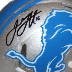 Jared Goff Autographed/Signed Detroit Lions Speed Mini Helmet FAN 36086 - Autographed NFL Mini Helmets