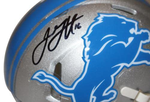 Jared Goff Autographed/Signed Detroit Lions Speed Mini Helmet FAN 36086 - Autographed NFL Mini Helmets