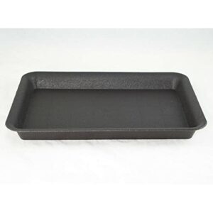 2 Pcs Rectangular Black Plastic Humidity/Drip Tray for Bonsai Tree 10.25"x 7.25"x 1"