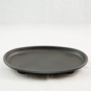 1 pcs oval black plastic humidity/drip tray for bonsai tree 9.5"x 6.5"x 1"