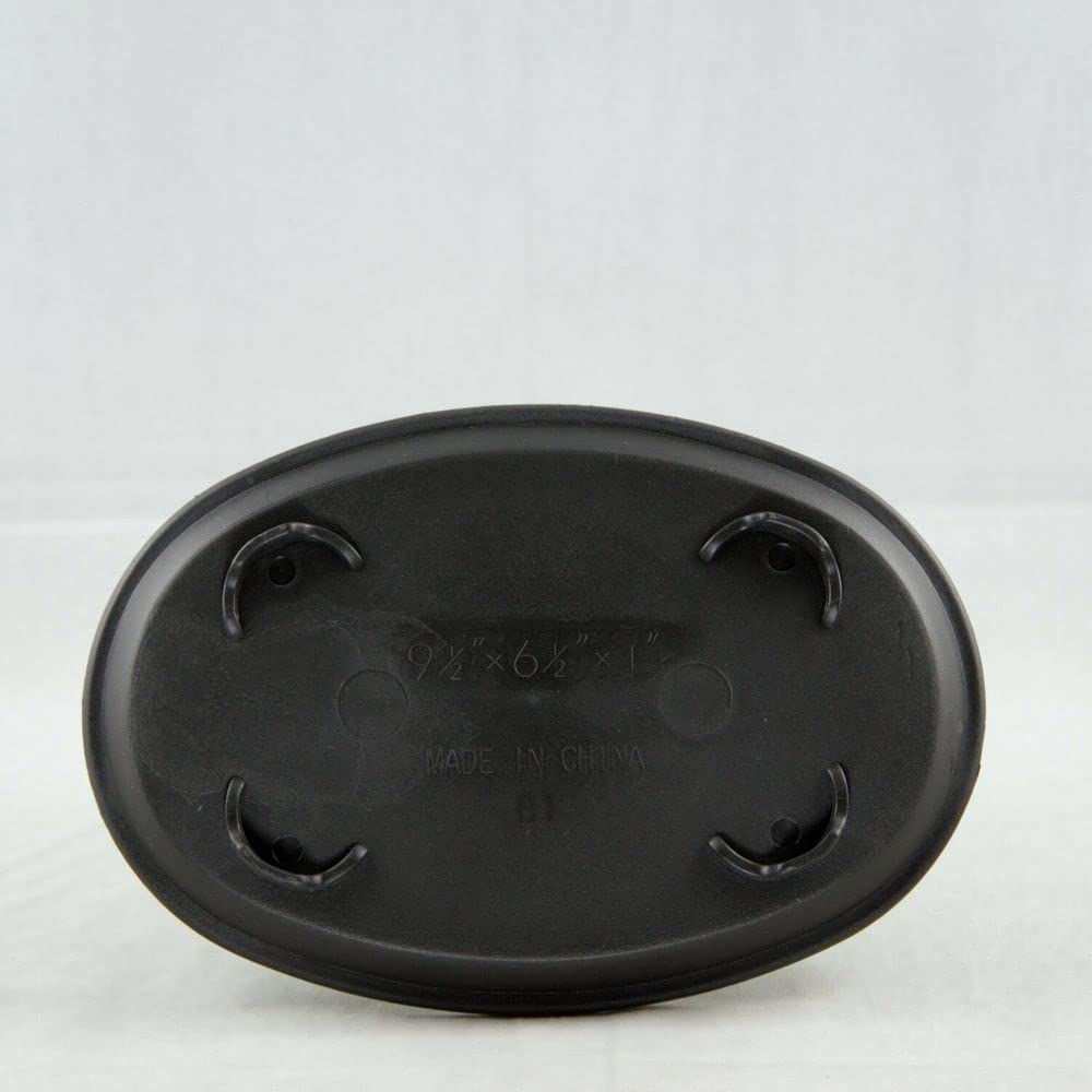 1 Pcs Oval Black Plastic Humidity/Drip Tray for Bonsai Tree 9.5"x 6.5"x 1"