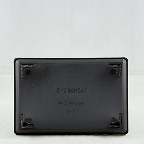 2 Pcs Rectangular Black Plastic Humidity/Drip Tray for Bonsai Tree 9"x 6"x 1"