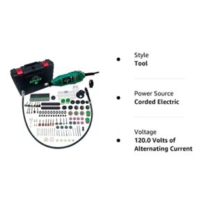 Kitajun Rotary Tool Kit, 5 Speed Adjustments 10000-37000RPM, Equipped with Flex Shaft and Multifunctional Chuck, 218 Accessories, Power Multipurpose Set for Craft Projects and DIY Creations