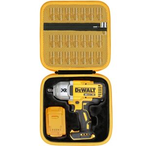 khanka hard carrying case replacement for dewalt 20v max xr brushless high torque impact wrench dcf899hb / dcf899b, case only