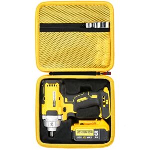 khanka hard carrying case replacement for dewalt 20v max* xr cordless impact wrench kit dcf894b / dcf923b, case only