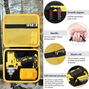 khanka Hard Carrying Case Replacement for DEWALT 20V MAX* XR Cordless Impact Wrench Kit DCF894B / DCF923B, Case Only