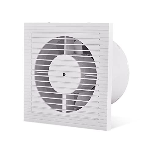 Hehou Bathroom Exhaust Fan 5.9 inch 188 CFM Spuer Quiet White Extractor Fan,Powerful Ceiling or Wall-Mount Ventilation Fan for Bathroom Bedroom Garage Office