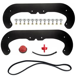 anto 117-7700 snow blower paddles for toro power clear 418 518 ze zr pc180 snowthrower with v-belt 117-7733
