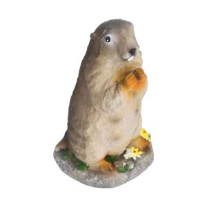 Groundhog Small Ornaments, Cute Animal Model Ornaments Micro Landscape Props Bonsai Ornaments Resin Crafts Suitable for Outdoor Garden