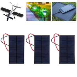 3pcs DC 6V 1W Solar Panel Cell Power Module Polycrystalline Silicon Solar Panel with 30cm Cable Charger Solar Power Bank External Battery Pack for Low Power Electrical,Solar Panel, Solar Panel,