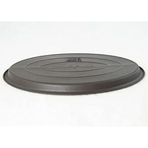 2 Pcs Oval Plastic Humidity/Drip Tray for Bonsai Tree 9"x 6.25"x 0.5" - Brown