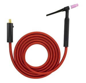 26f series - 200 amp - air cooled - flexible head tig torch - 25 feet 1-piece sÜa®flex cable - inline gas dinse 35-70 connector - (welders with gas solenoid)