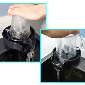 Necygoo Glass Rinser for Kitchen Sink Cup Washer for Bar Cafe Restaurant Kitchen Bottle Cup Cleaner Black