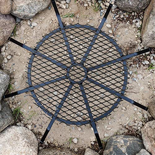 Walden Backyards Universal Ember Catcher - Round Steel Mesh Grate for Fire Pit Grates Outdoor Pits and Campfire - 16”