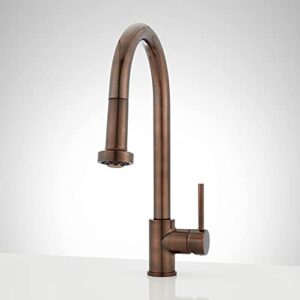 signature hardware 465183 ridgeway 1.75 gpm single handle pull-down kitchen faucet, oil rubbed bronze