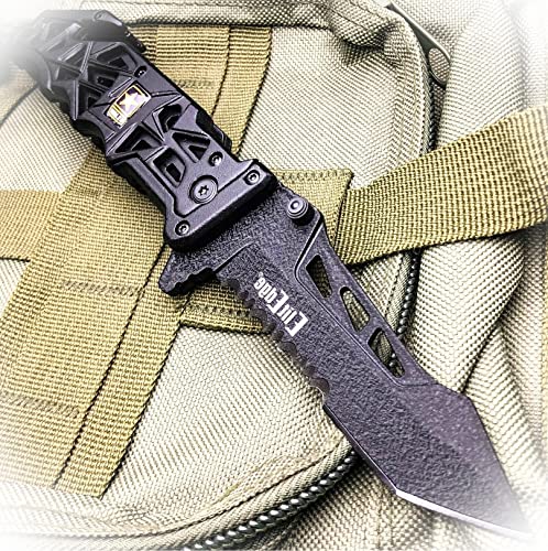 New 9" MILITARY Tactical US ARMY Spring Open Assisted Folding Combat Pocket Knife Camping Outdoor Pro Tactical Elite Knife BLDA-0687