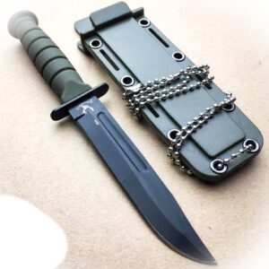 new 6" military tactical combat fixed blade survival neck knife hunting dagger camping outdoor pro tactical elite knife blda-0001