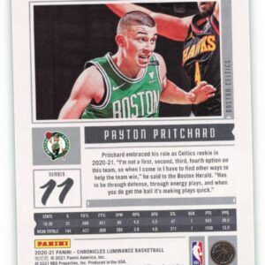 2020-21 Panini Chronicles #142 Payton Pritchard RC Rookie Boston Celtics NBA Basketball Trading Card