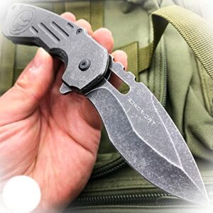 new stonewash folding assisted pocket knife razor cleaver tactical blade camping outdoor pro tactical elite knife blda-0211