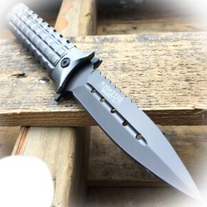new 9" titanium tactical spring assisted open rescue folding pocket knife camping outdoor pro tactical elite knife blda-0124