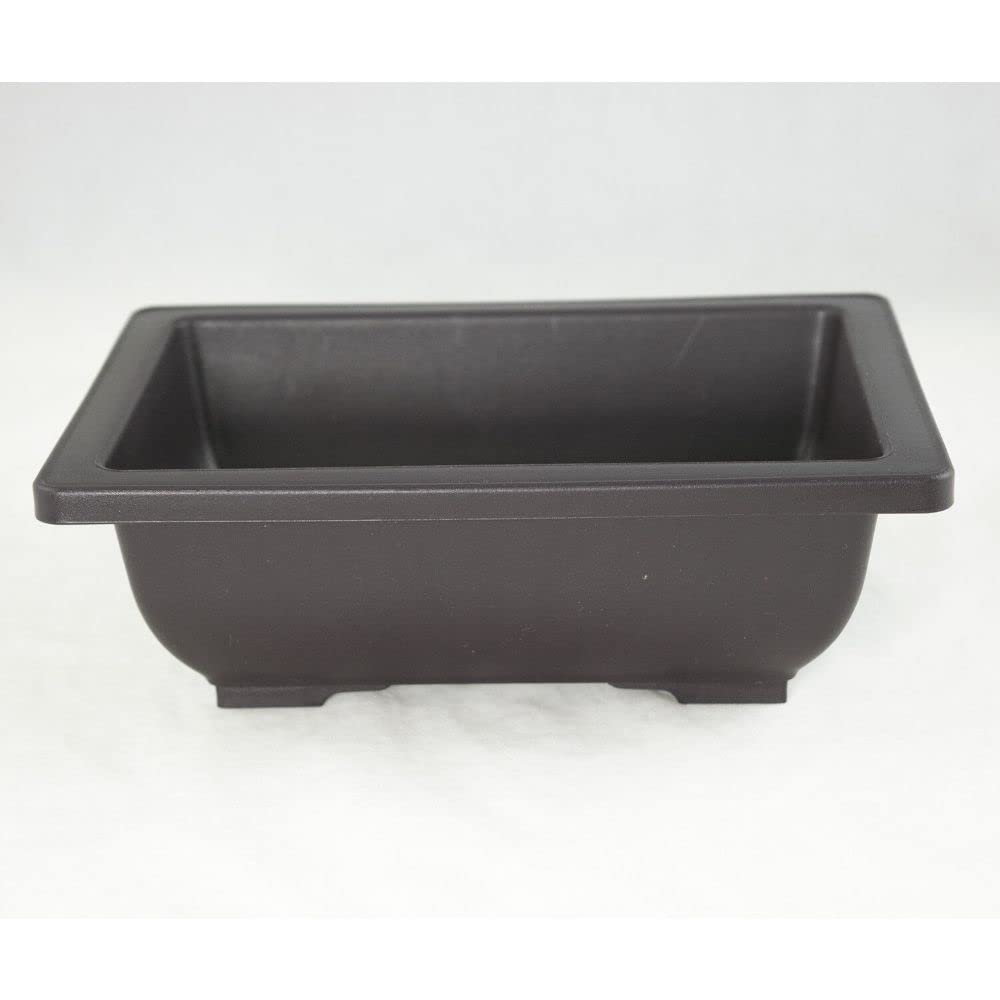 2 Pcs Rectangular Plastic Bonsai training Pot, Succulent Planter 8.5"x 6.5"x 2.75"