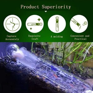 Hamiledyi Aquarium Supplies Clear Glass Planaria Trap Planaria Trap Catch Trap Leeches Catcher 3 Holes Aquatic Planarian Leech Trap Tube for Cherry Shrimp Crystal red Shrimp