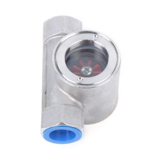 3/4" npt stainless steel 304 sight water flow indicator with impeller 2.5 mpa