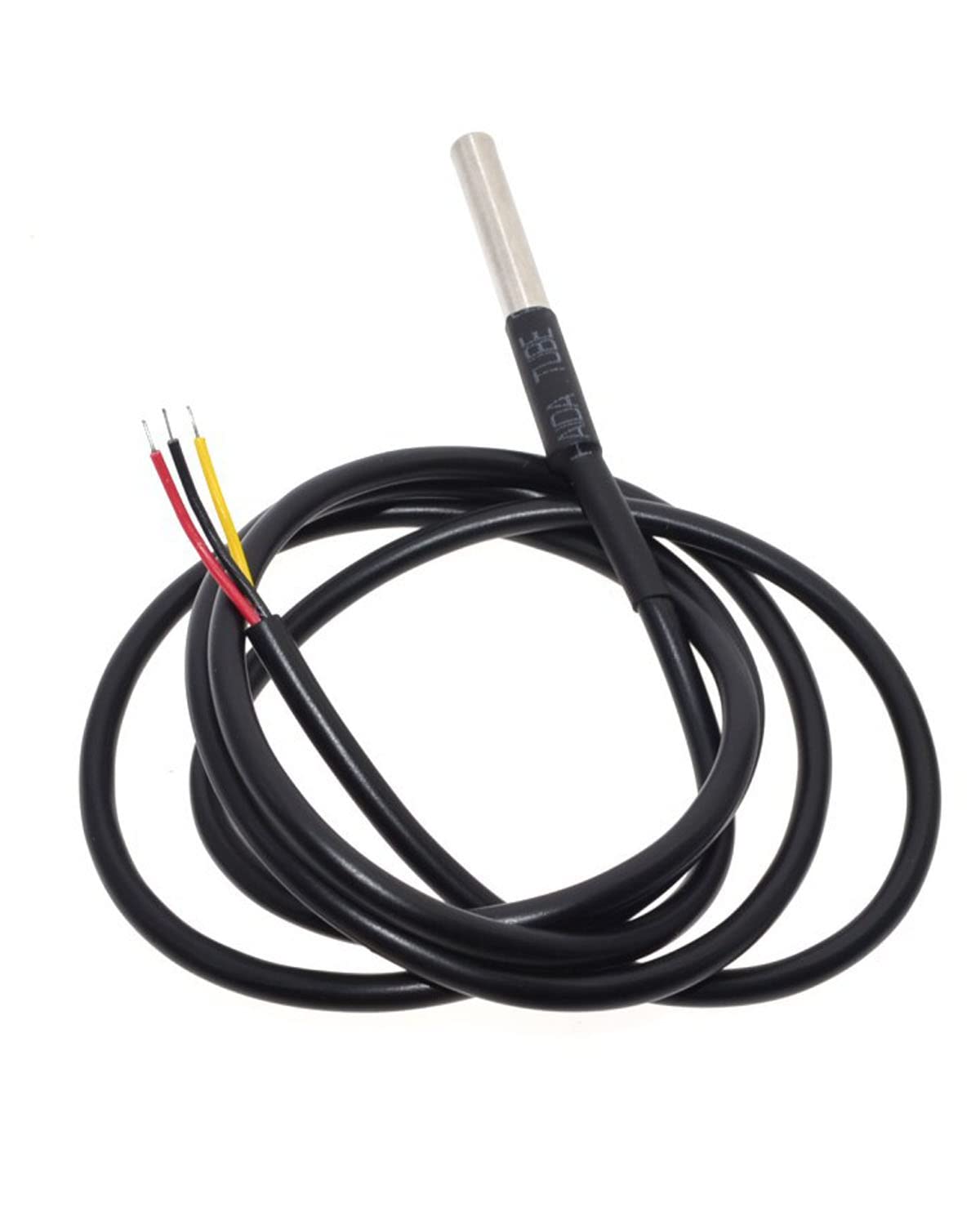 DS18B20 Temperature Probe 5PCS,Sumklin DS18B20 Temperature Sensor Module Waterproof Digital Thermal Probe 1M Length