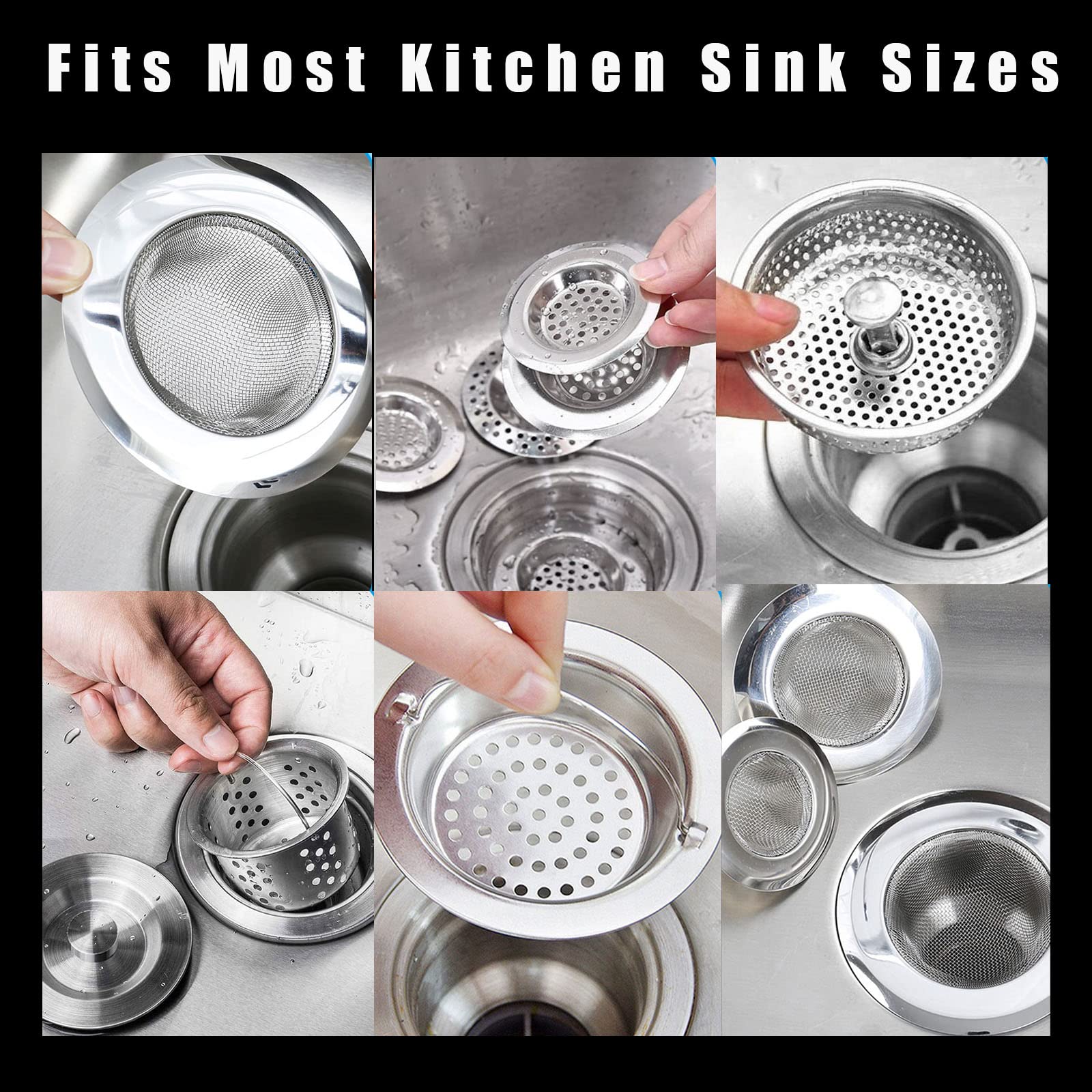 800PCS Disposable Mesh Sink Strainer Bags，Kitchen Sink Strainer Mesh Bag，Sink Net Sink Net Strainer for Kitchen and Bathroom Washbasin Sink Drain