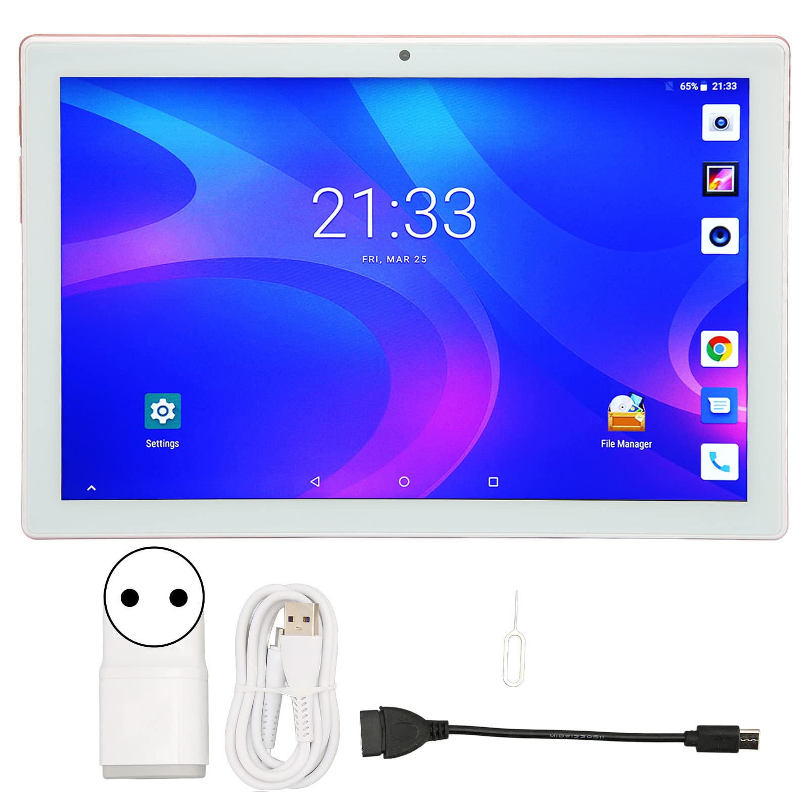 10.0in Tablet, 100240V 1920x1200 8GB 256GB HD Tablet for Working (EU Plug)