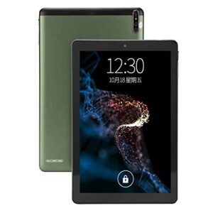hd tablet, 2.4g 5g wifi 8800mah green 1960x1080 ips 100240v 10.1 inch 11.0 reading tablet (us plug)