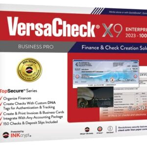 VersaCheck X9 Enterprise 2023 – 100 User Finance and Check Creation Software