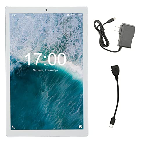 Octa Core Tablet, 3 Card Slots Fast Charging 10 Inch Tablet Night Reading Mode 3GB 64GB Support Call with 3G Network WiFi for Travel for Kids (US Plug)