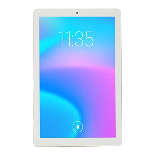 DAKR HD Tablet, Red 10.1in Tablet 1960x1080 IPS for Studying (EU Plug)