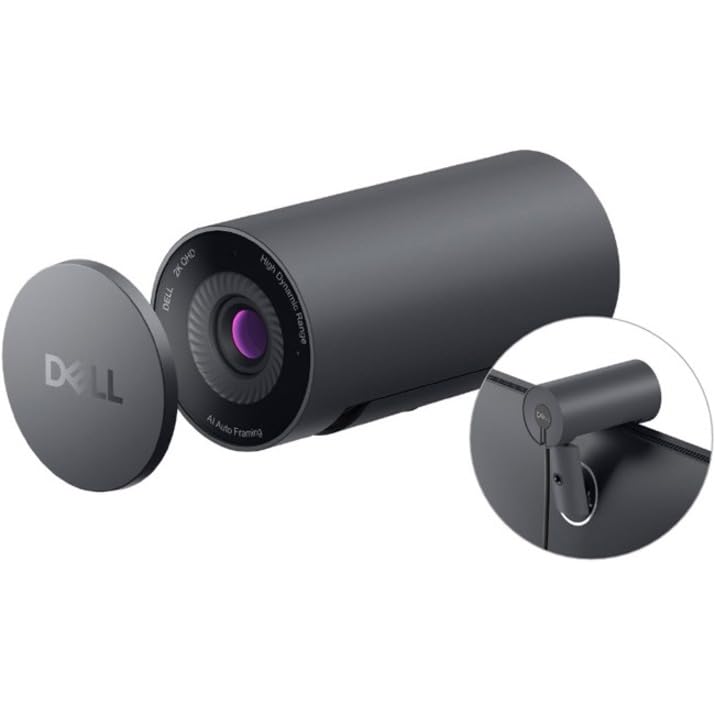 Dell WB5023 Webcam - 60 fps - USB 2.0 Type A, Black