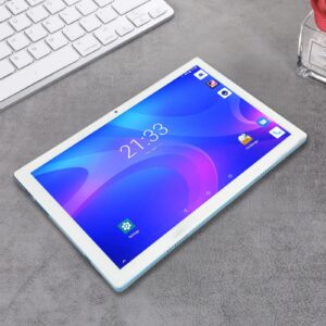 10 Inch Tablet, 1920x1200 Blue Tablet 8GB 256GB 8MP 13MP for Home (US Plug)