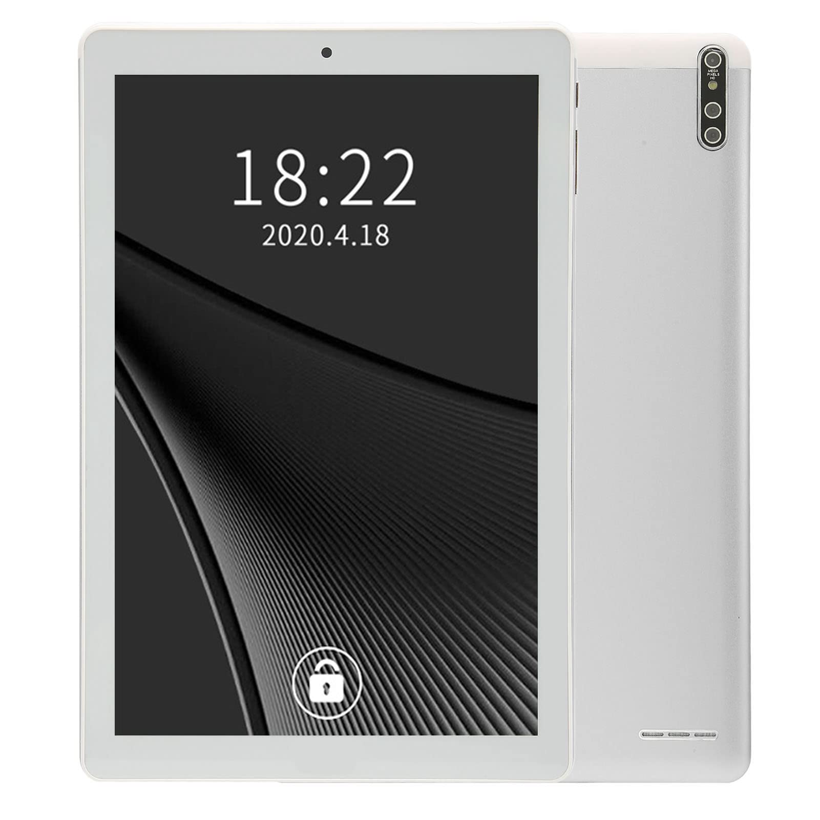 Tablet, Silver for 11 3GB RAM 64GB ROM 10 Inch Tablet Dual Card Dual Standby for School (US Plug)