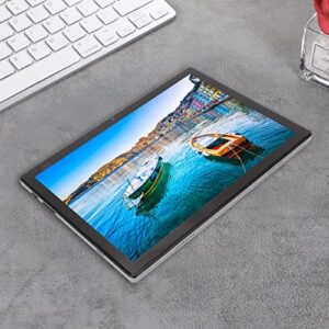 10.1 Inch Tablet, 3200x1440 MTK6889 CPU ROM 256GB Dual SIM Dual Standby 4G Calling Tablet for Home (Iron Grey)