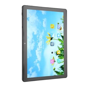 Portable Tablet, 6G RAM 128G ROM 10.1 Inch Tablet 10.1 Inch 1960x1080 IPS for Home for Travel (Black)