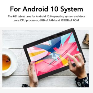 10.1 Inch Tablet, Tablet PC 6GB 128GB 100240V Black for 10.0 (US Plug)