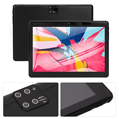 DAKR Tablet PC, 100240V Black 10.1 Inch Tablet Front 8MP Rear 16MP 6GB 128GB MT6797 10 Cores for 10.0 for Reading (US Plug)